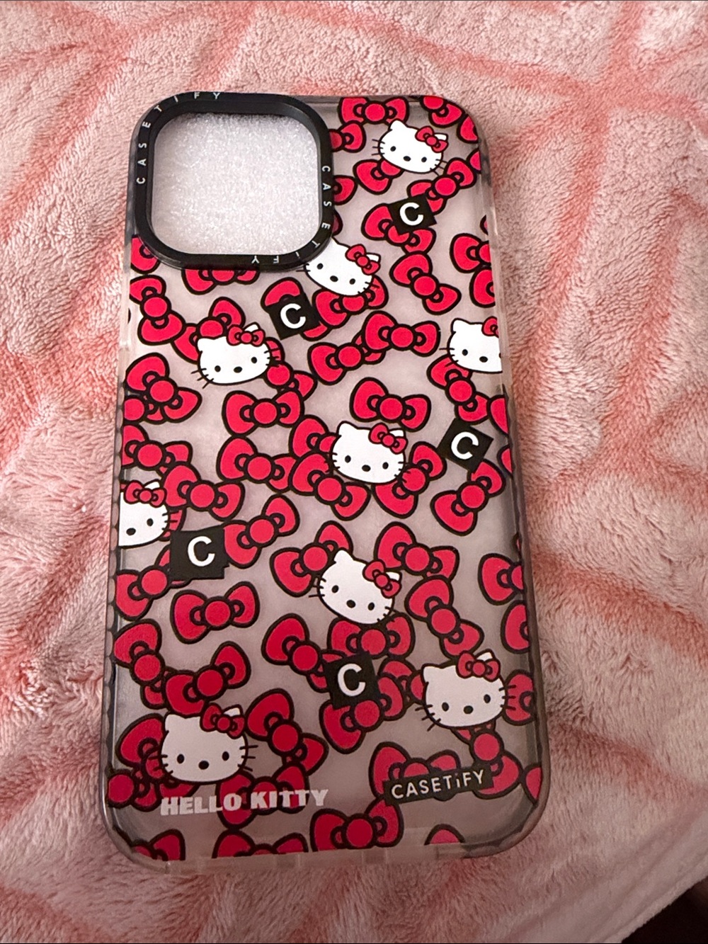 Casetify Hello Kitty Pink Pattern iPhone Case